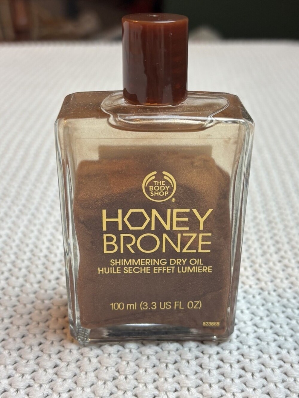 The Body Shop Honey Bronze Shimmering Dry Oil Honey Kissed 3.3oz/100ml Rare New